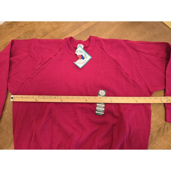 Vtg Fruit Of The Loom Casual Wear Made In USA NOS With Tag Ladies XL Burgundy - Picture 5 of 16